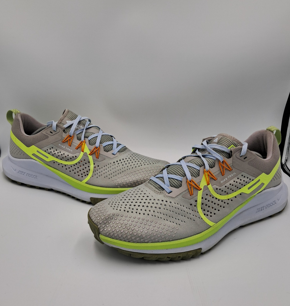 Size 12 - Nike React Pegasus Trail 4 Cobblestone Volt - DJ6158-002 - MSRP $170